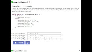 Java codeStepByStep || recursionMystery8 || recursion