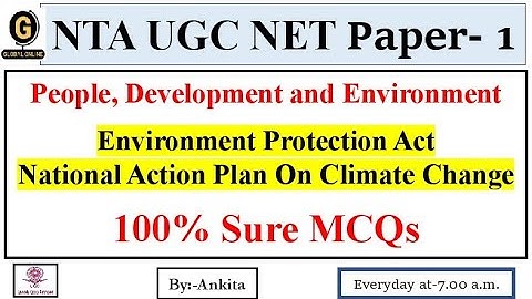NTA UGC NET Paper-1| Most Expected MCQ | People, Development and Environment | Upcoming Exam 2022