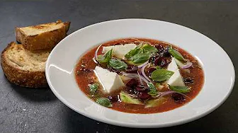 This is a real salvation in hot weather. Cold tomato soup. Author's Gazpacho