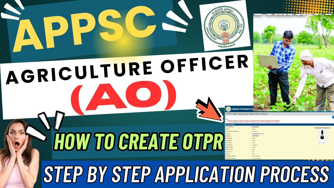 APPSC agriculture officer OTPR APPLY PROCESS 2025| APPSC AO NOTIFICATION APPLY| gov jobs|#appsc