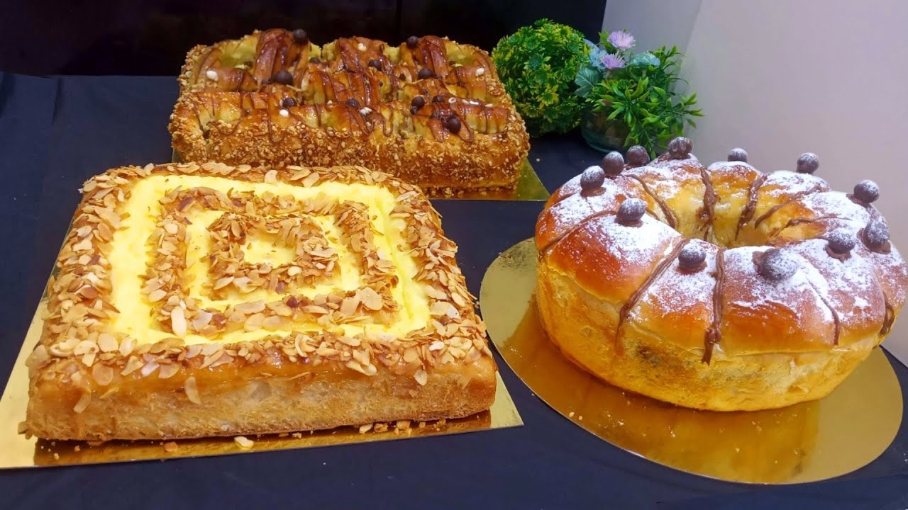 عندك دقيق ! قومي حالا حضري 3أشكال  بعجين واحد بدون بيض ولا قوة الدليك مفشفش وخفيف كالقطن غادي ينفعوك