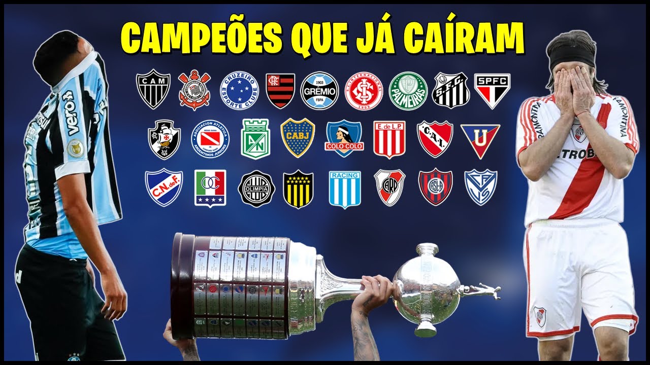 Os CAMPEÕES DA LIBERTADORES que já foram REBAIXADOS 🅱️👻