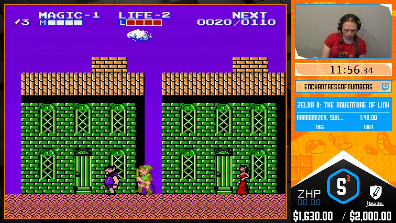 Zelda II: The Adventure of Link (NES, 1987) - Randomizer, Swiss flags - EnchantressOfNumbers