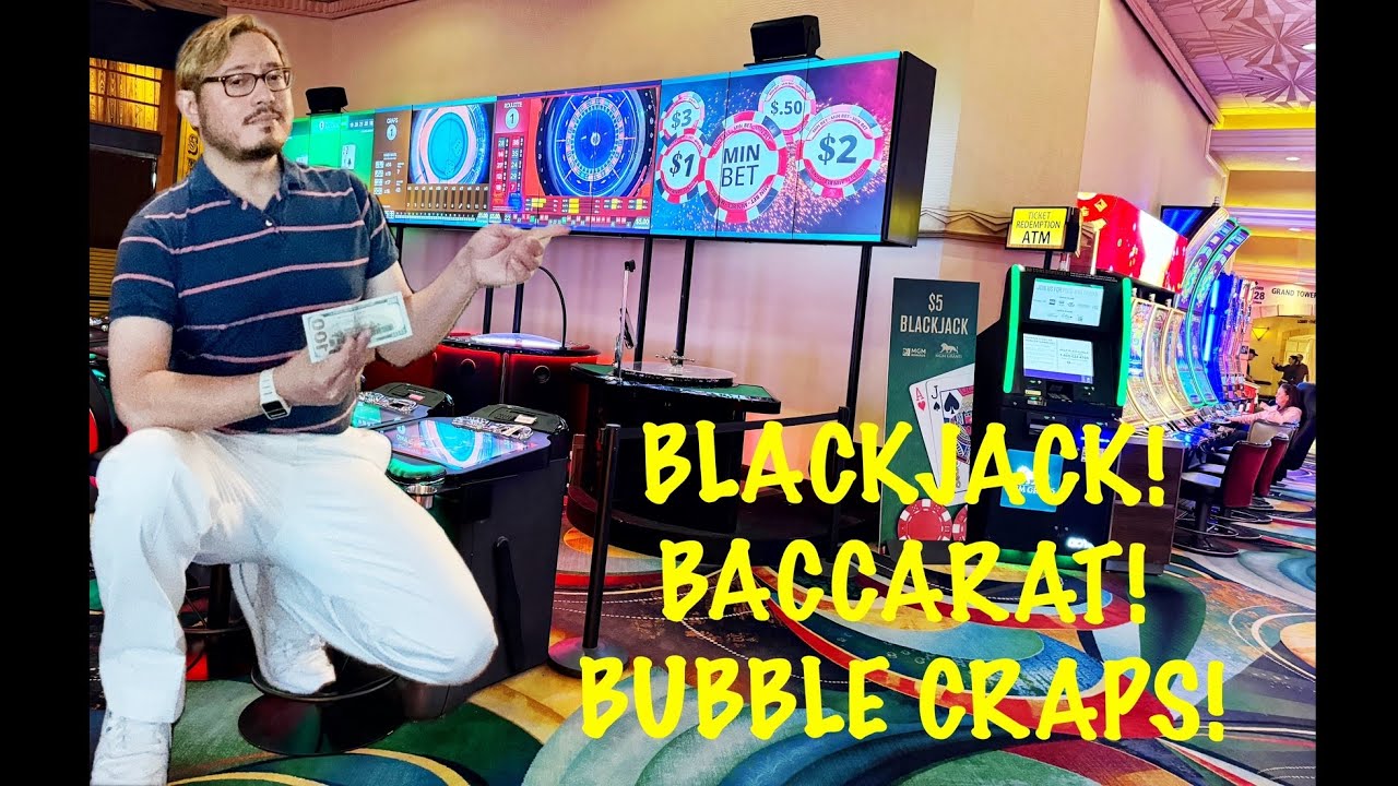 Playing the Best Electronic Table Games at MGM Grand! #blackjack