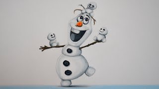 DRAWING OLAF (FROZEN FEVER)/DIBUJANDO OLAF