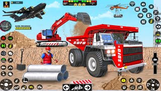 Дорожное строительство JCB Games 2026 - Тяжелый экскаватор JCB, самосвал 3D - Геймплей на Android screenshot 3