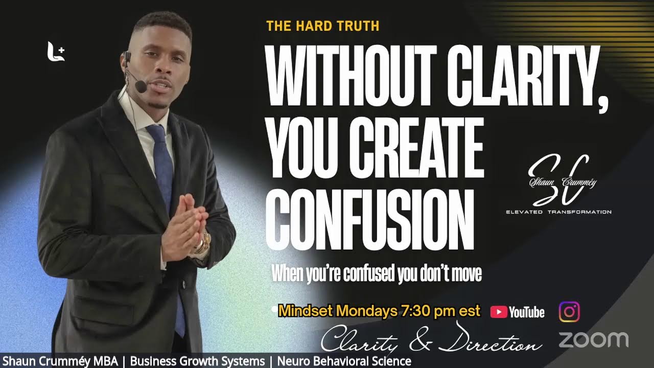 Mindset Mondays 7:30 - 8:30 pm est | Clarity & Direction | Youtube/Instagram