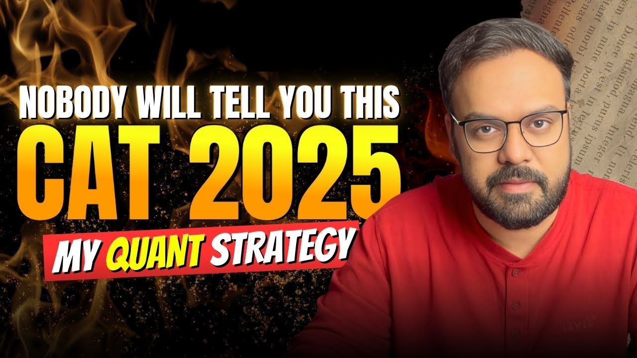 How I prepared QUANTS for CAT exam | CAT 2025 preparation - YouTube