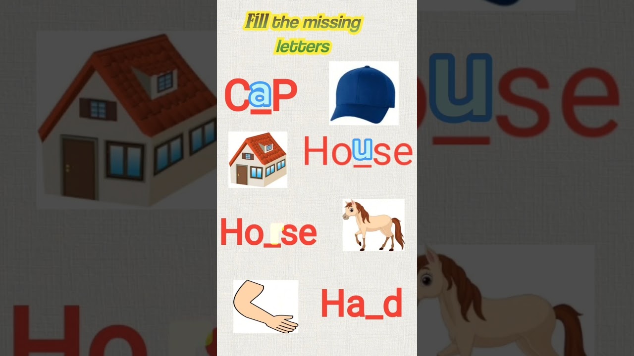 fill the missing letters 