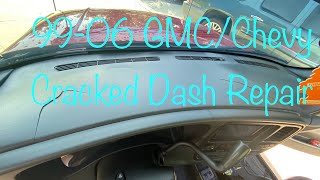 9906 GMC / Chevy Truck or Suv Cracked Dash Repair.