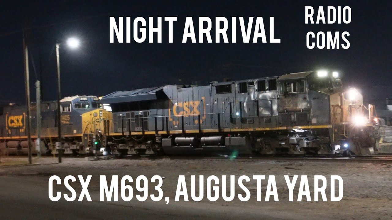 CSX Radio Coms & M693 with 5 Units, Elephant 🐘 Style entry to Augusta ...