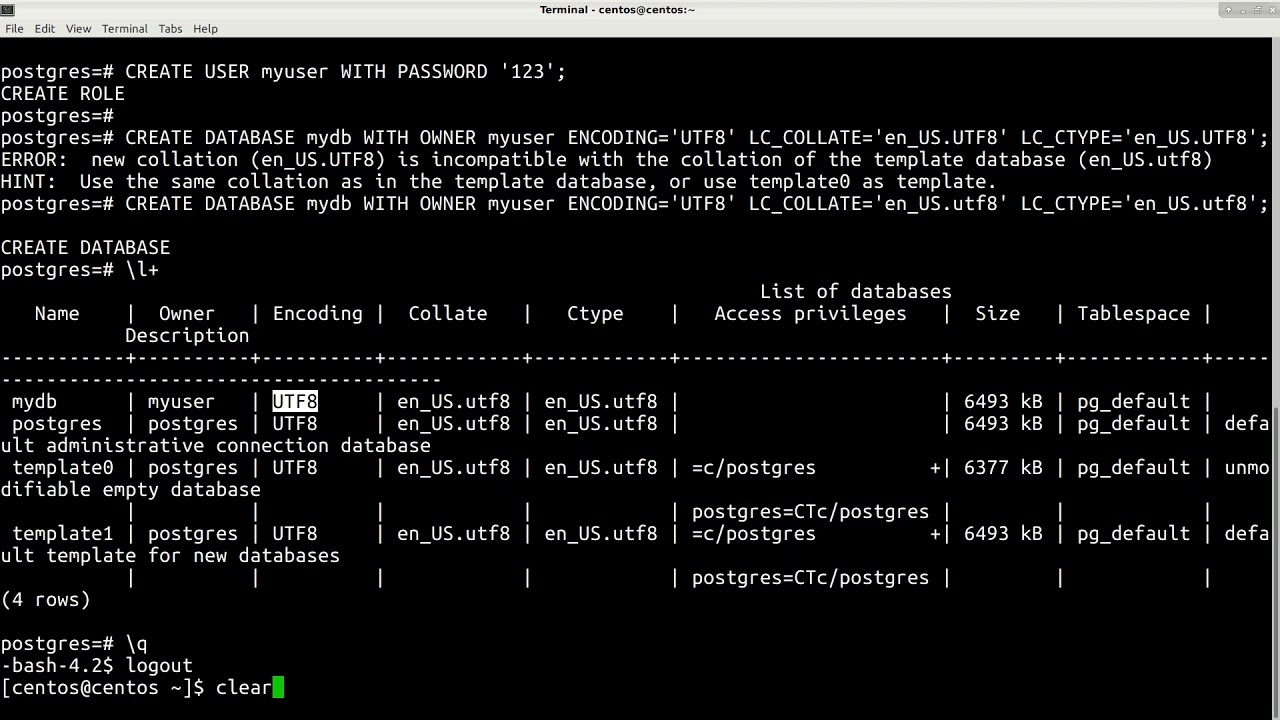 Пароль postgres linux
