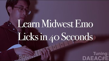 Beginner Midwest Emo Licks In 40 Seconds
