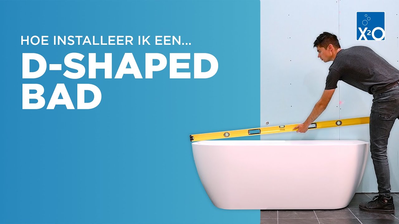 Zelf een D-shape bad installeren? Stap-voor-stap installatie halfvrijstaand bad | X²O Badkamers