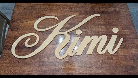 MDF Wall Text Sign on the CNC machine using Aspire