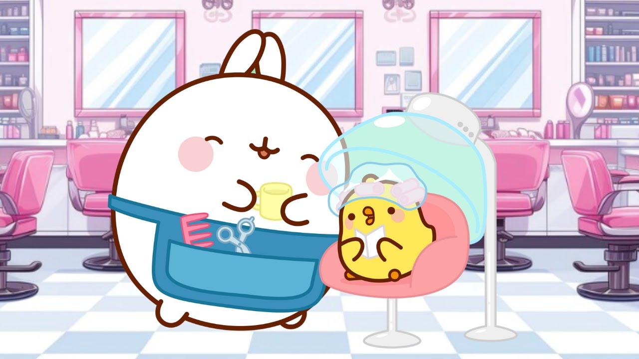 Molang and Piu Piu opens their Hair Salon! 💇‍♀️