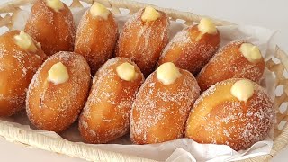 Vanilla Custard Cream Donuts | Custard Donuts Recipe | How To Make Custard Donuts screenshot 5