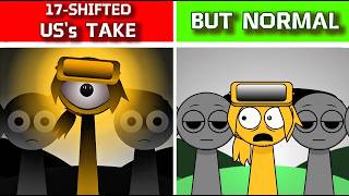 Sprunki: 17-SHIFTED US's Take... BUT NORMAL (Scary vs Funny Sprunki)