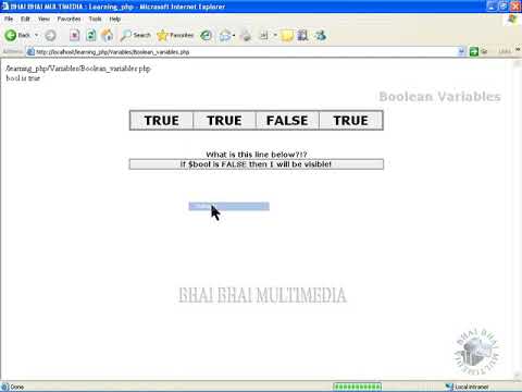 25  Boolean Variable 02   php