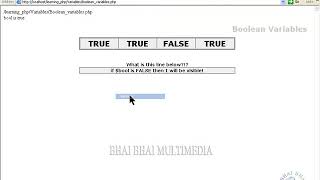 25  Boolean Variable 02   php