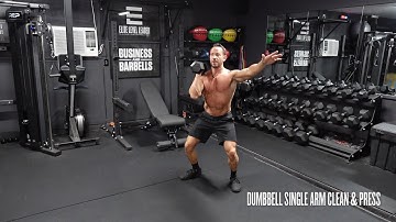 Dumbbell Single Arm Clean & Press