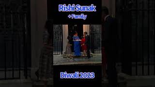 Rishi Sunak and Family Light Diwali Candles in Downing Street 2023 #RishiSunak #Diwali #Diwali2023