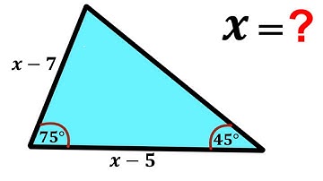 Can you find the value of X? | (Trigonometry) | #math #maths | #geometry