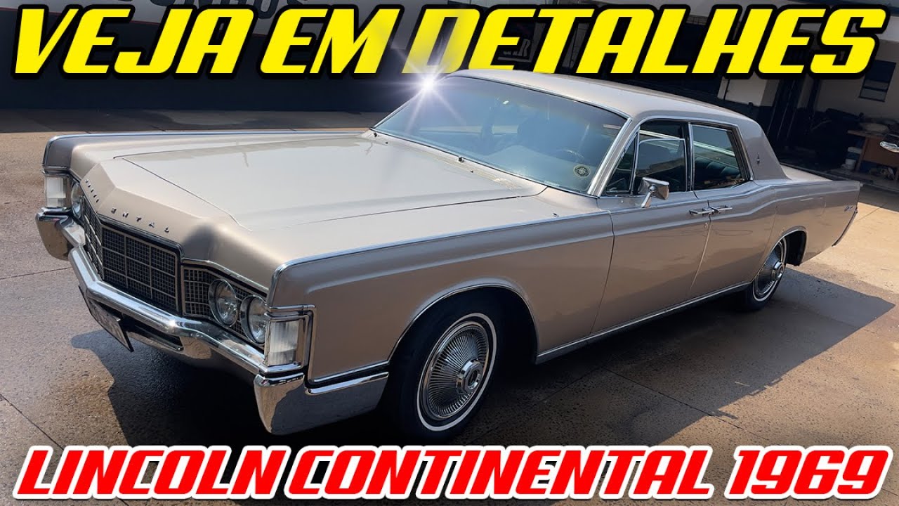 VENDIDO) LINCOLN CONTINENTAL 1969 - O ÚLTIMO COM PORTAS SUICIDA