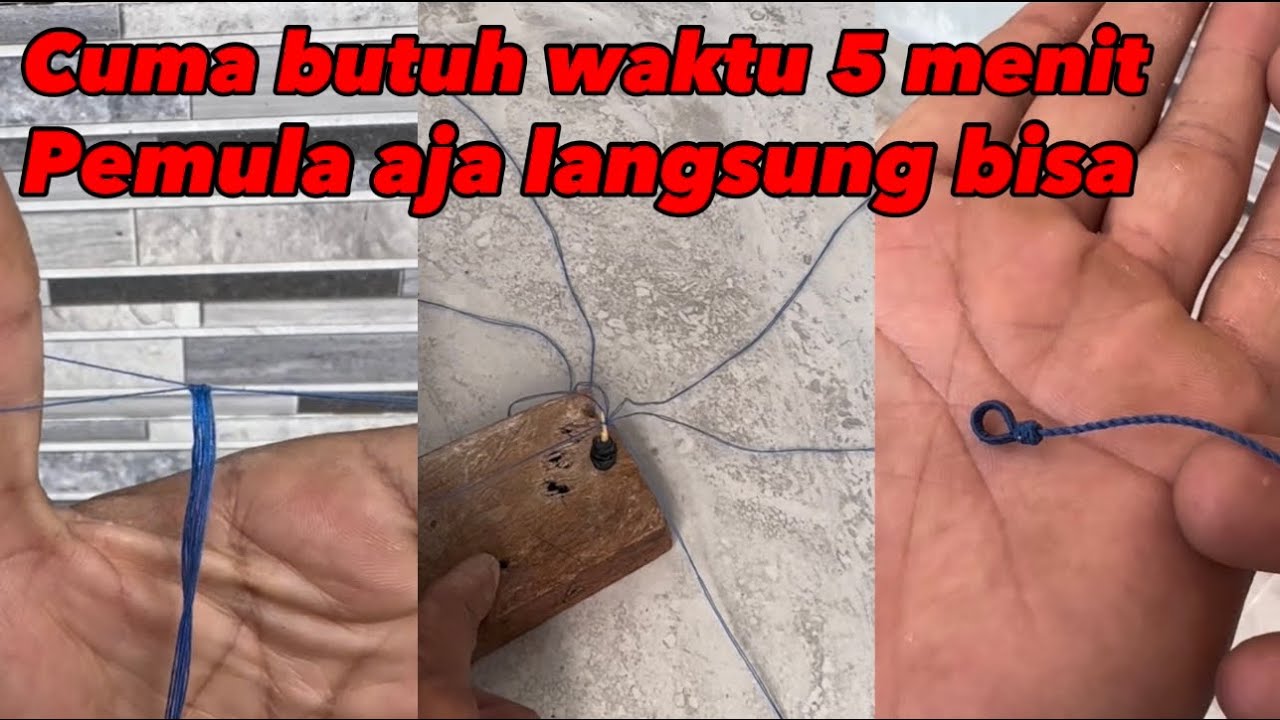 ▶️ tutorial bikin tali burung atau brongsong buarung kutilang 