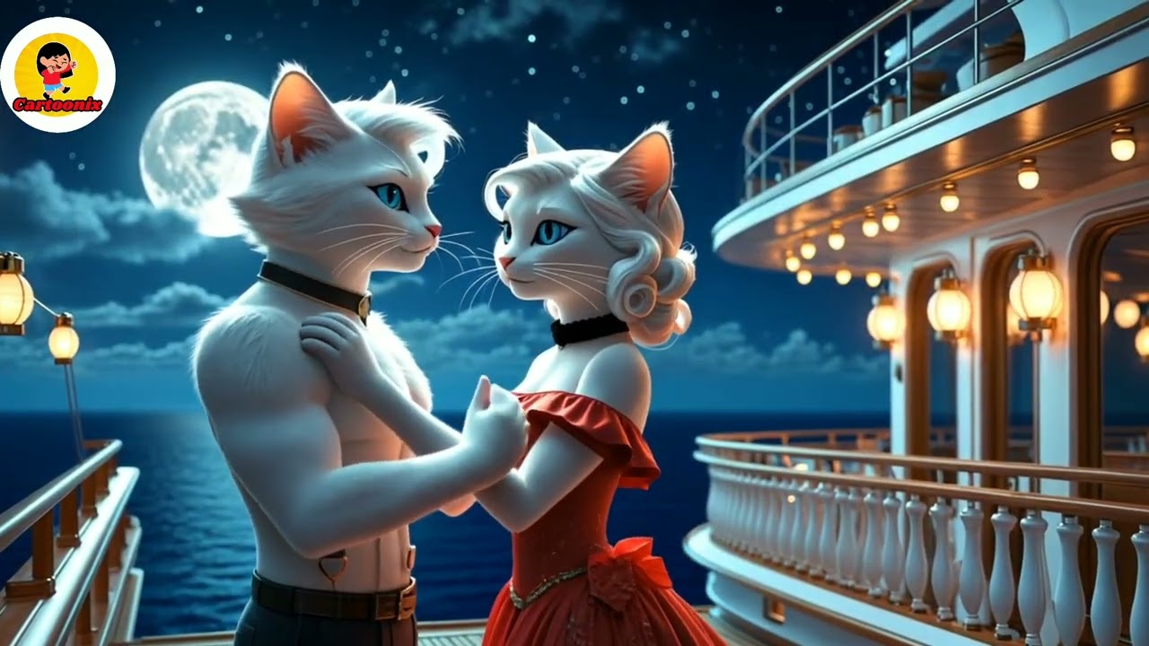 "Couple Cats in Titanic Love Story 🐱🚢 | Fun With Cartoonix | Romantic Animated Short"