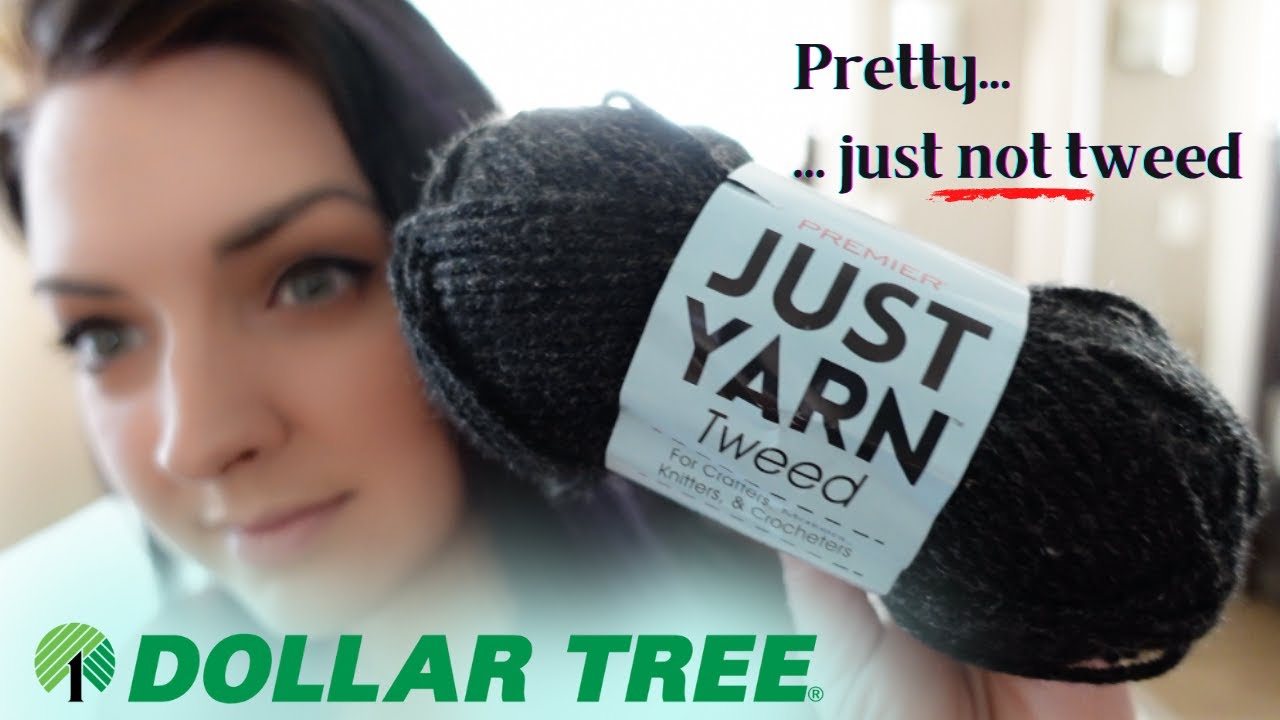 Premier Just Yarn Tweed Dollar Tree Yarn Review YouTube