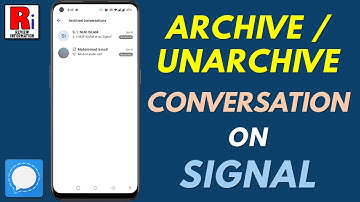 How to Archive / Unarchive Conversations on Signal Messenger