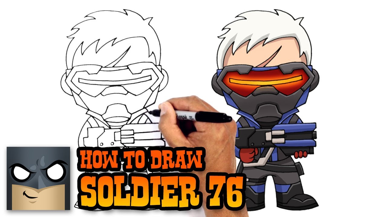 How to Draw Overwatch | Soldier 76 - YouTube