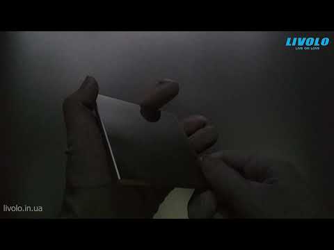 Стеклянная панель для 2-х сенсорного выключателя Livolo, видео 3