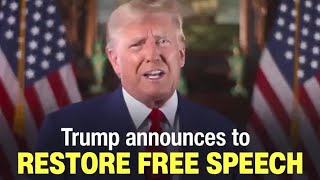 Trump Announces He Will End Censorship of Americans