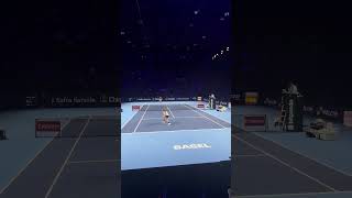 Court level Ugo Humbert passing Taylor Fritz #atp #tennis #baselopen #テニス #taylorfritz #ugohumbert