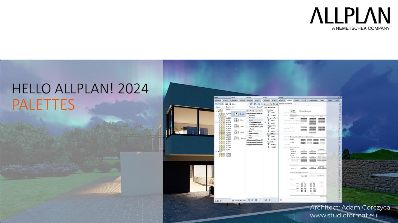 Hello Allplan! 2024 - Palettes - YouTube