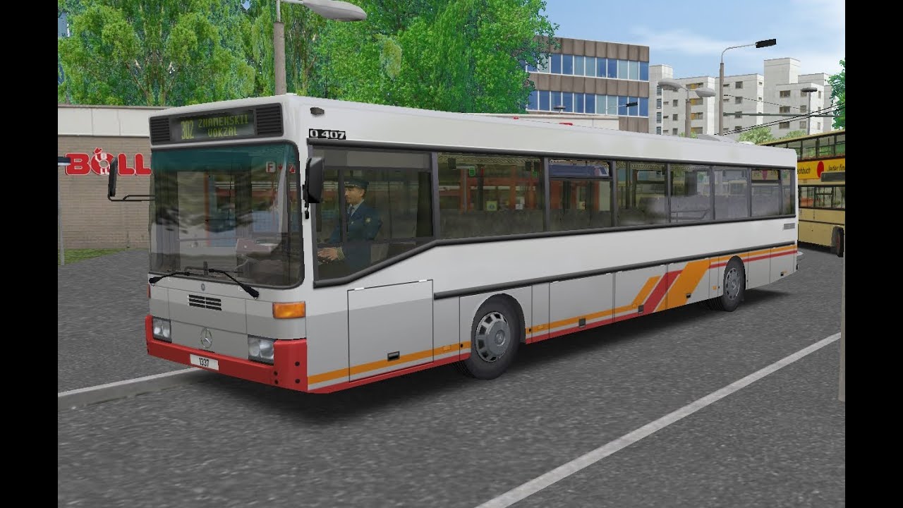 OMSI 2. Map Moges, Route 302, Mercedes-Benz O407. Part 2