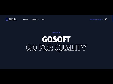 Bisiness Website for Gosoft