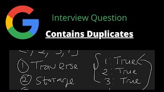 Leetcode 217 - contains Duplicate
