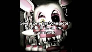 Doing fnaf character edits for my winter break comment if you want me to do one