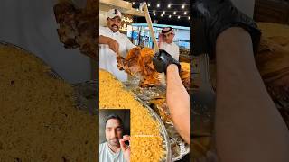 Dubai Sheikh's love camel meat mandi#shortvideo