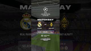 JADWAL BOLA LIGA CHAMPIONS UEFA REAL MADRID VS KAIRAT MALAM HARI INI JAM 23 : 45 WIB 😎