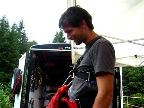 Aaron Pacific NW Bridge Bungee Jump flying squirrel