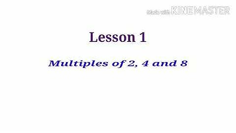 Xseed | Class 4 | Maths | Block 4 | Multiples | Lesson 1