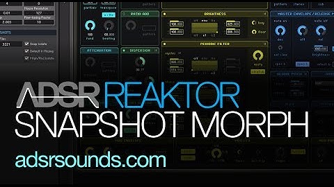 NI Reaktor - Automated Snapshot Morphing, Part II - How to Tutorial