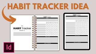 Habit Tracker - Indesign Tutorial - Medium Content Book