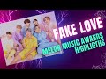 Fake love  melon music awards 2018  highlights