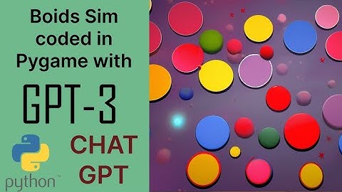 Boids simulation coded by gpt 3 in Pygame