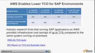 AWS Webcast - Business Value of Running SAP Solutions on the AWS Cloud